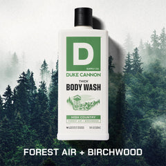 Duke Cannon High Country natural-exfoliants reveal coffee grounds for gentle skin renewal.
