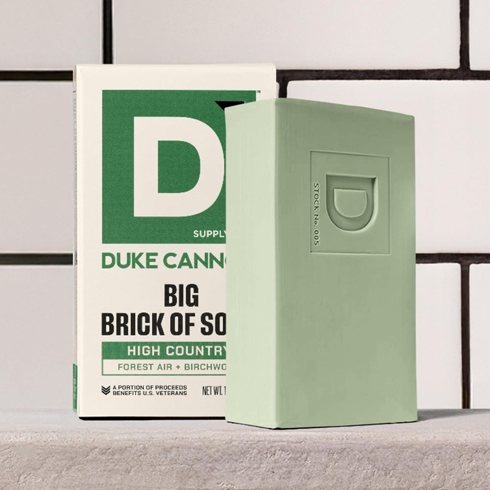 Duke Cannon High Country rich lather enhances daily cleansing.