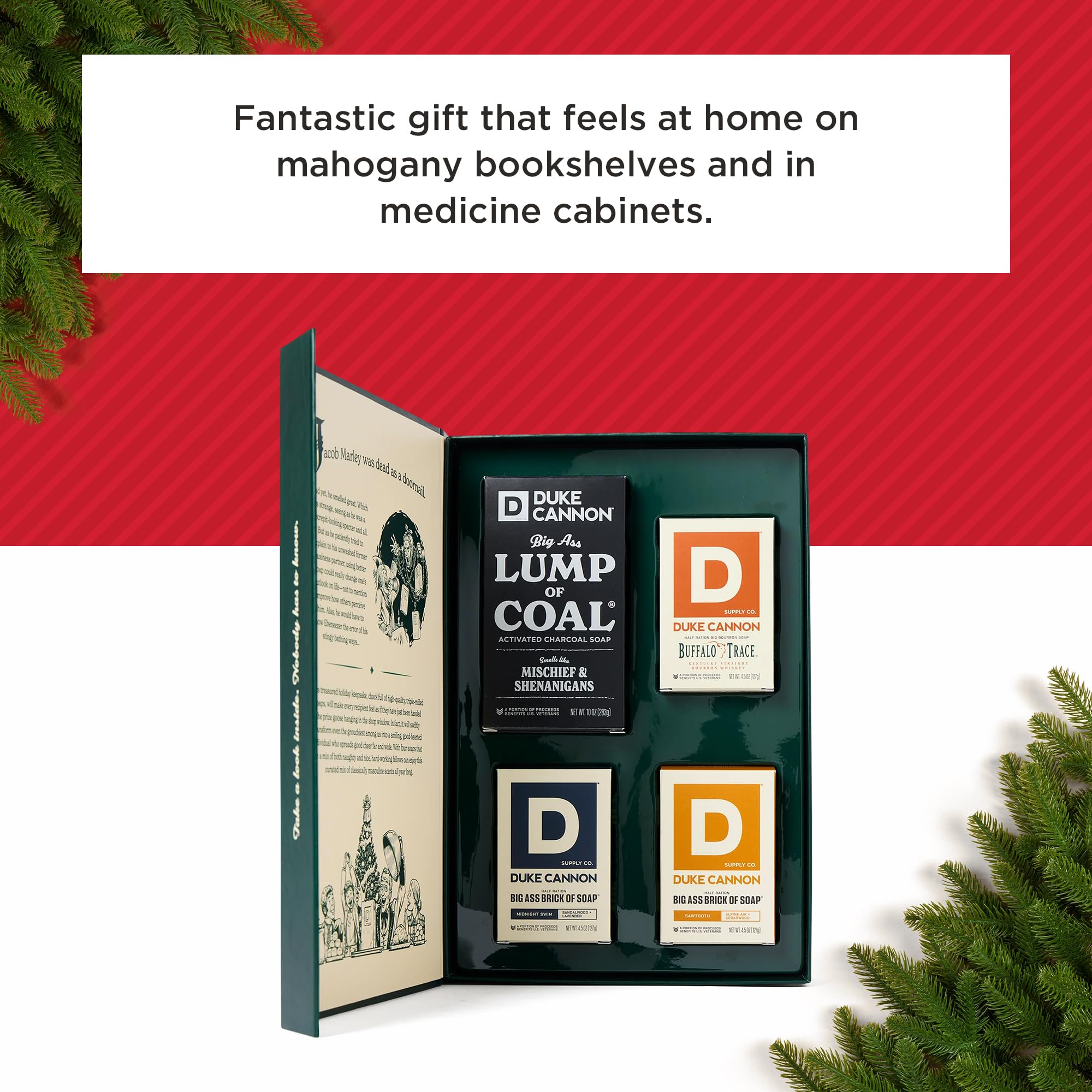 Duke Cannon holiday gift set box ready for gifting this season