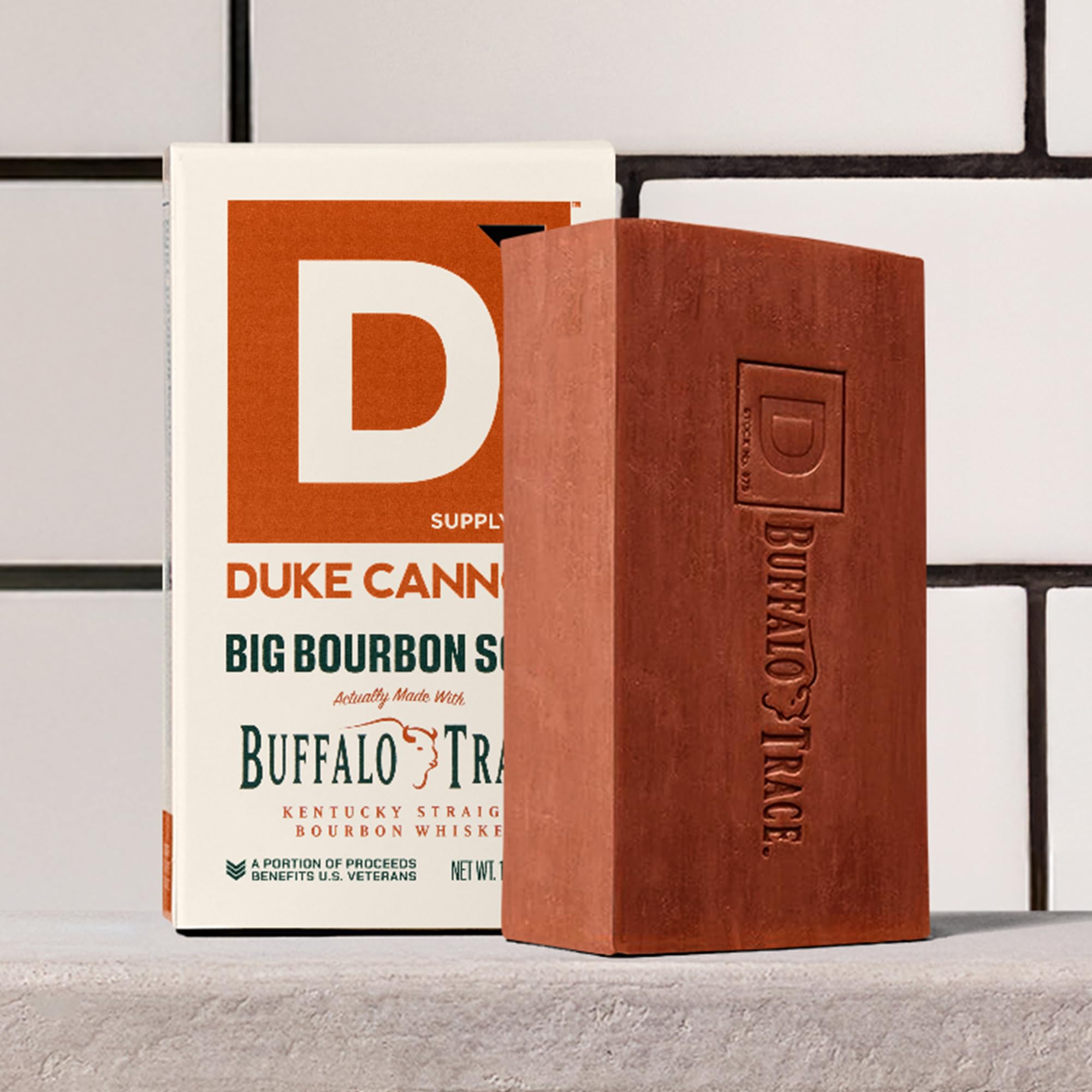 Duke Cannon long-lasting exfoliating soap for refreshed, smooth skin after showers.