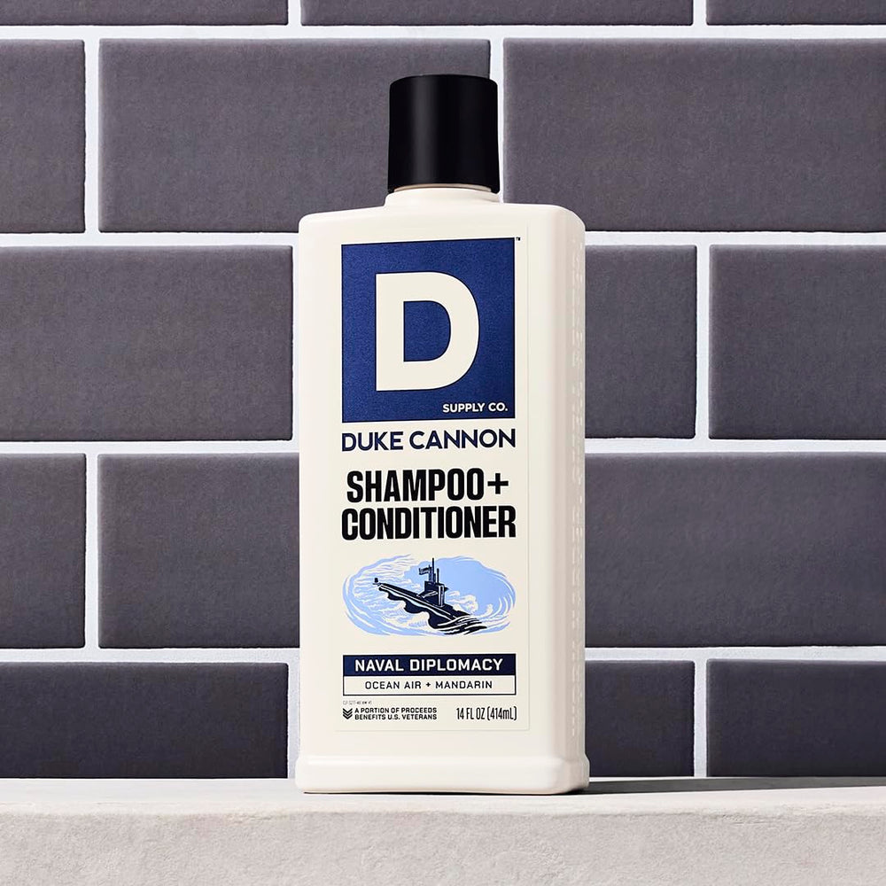 Duke Cannon Menthol Cool-Sensation visual indicating scalp coolness