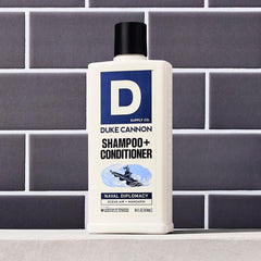Duke Cannon Menthol Cool-Sensation visual indicating scalp coolness