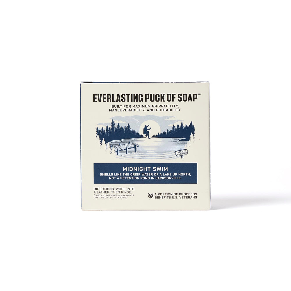 Duke Cannon Midnight Swim ingredients blend with natural oils for a hydrating cleanse.