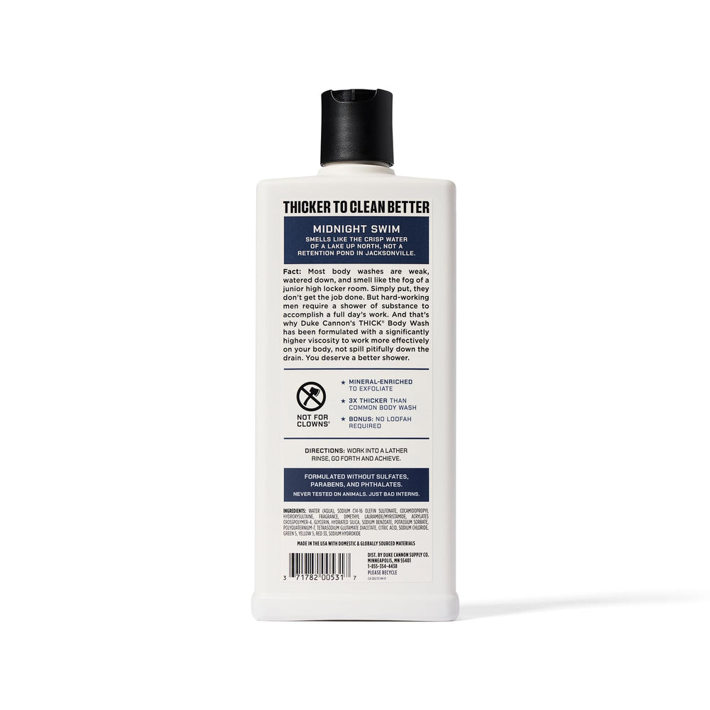 Duke Cannon Midnight Swim rugged packaging appeals as a gift.