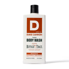 Duke Cannon Naval Diplomacy bottle highlights mineral-enriched formula for refreshing showers.