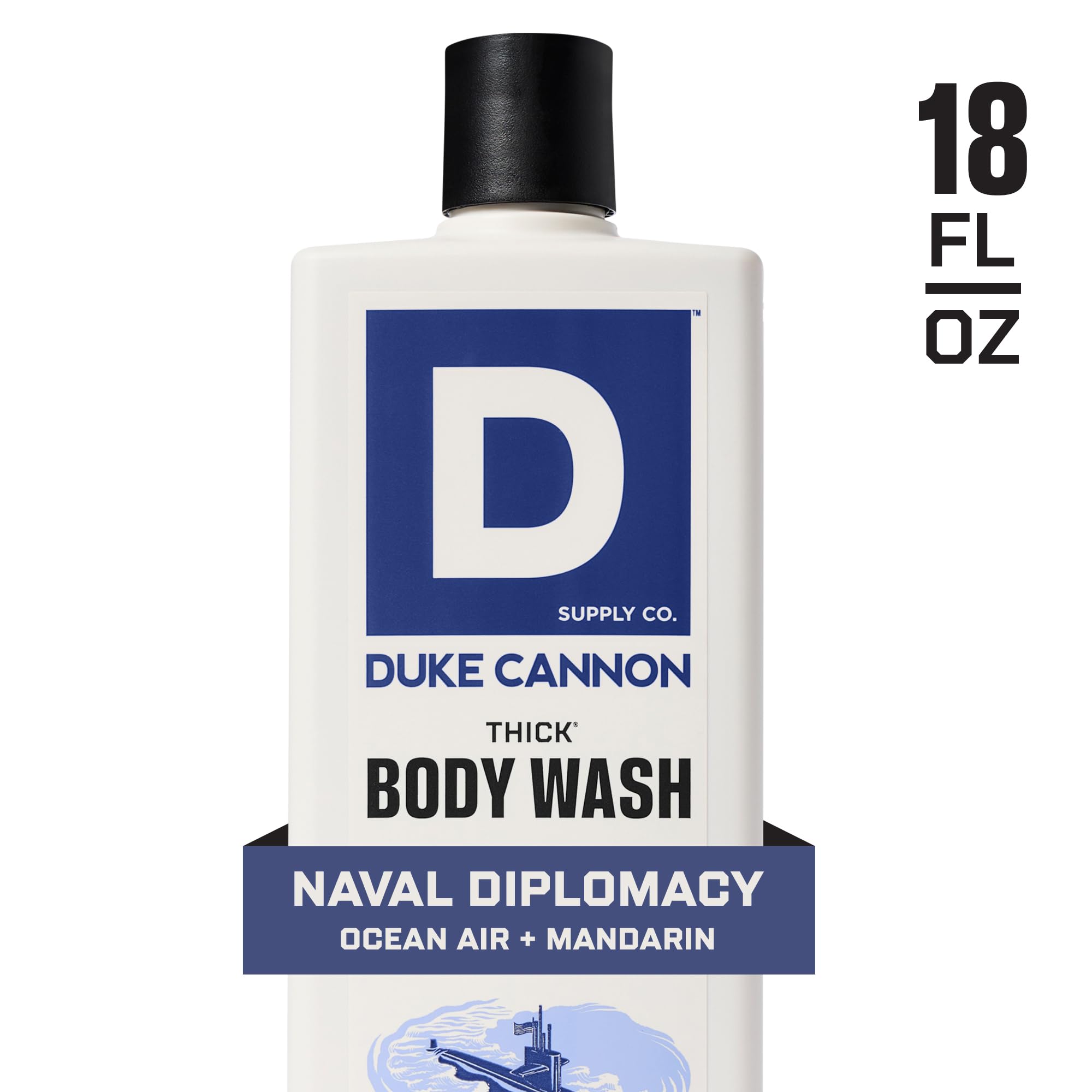 Duke Cannon Naval Diplomacy scent profile with bergamot and aquatic musk