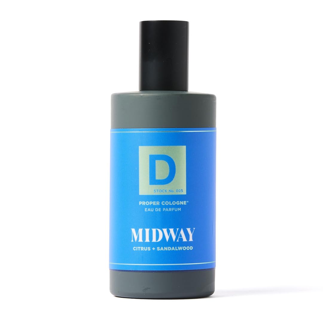 Duke Cannon Proper Cologne Midway citrus notes close-up for daily wear with a refreshing lift.