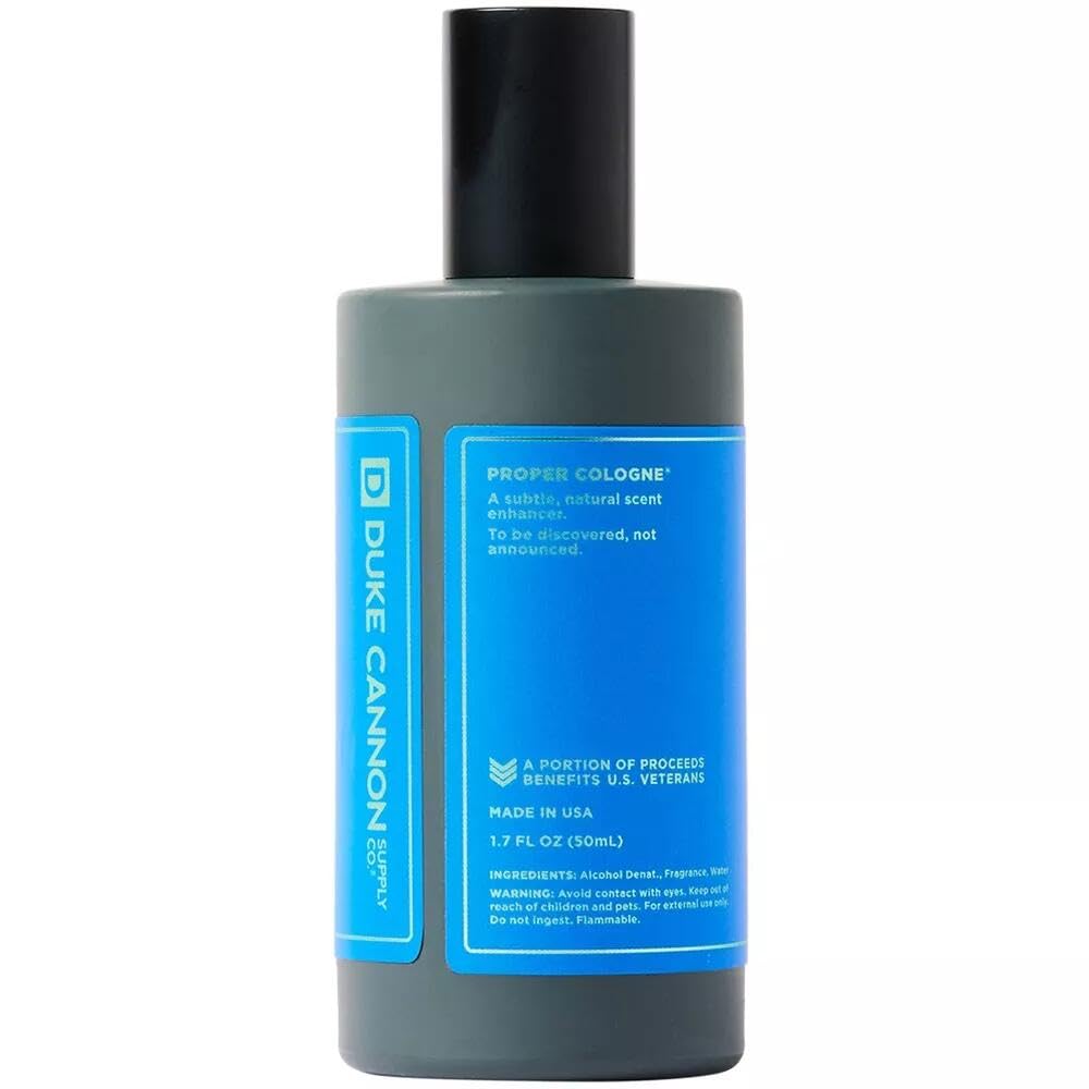 Duke Cannon Proper Cologne Midway wearer's profile conveying confident, outdoors-ready vibe.
