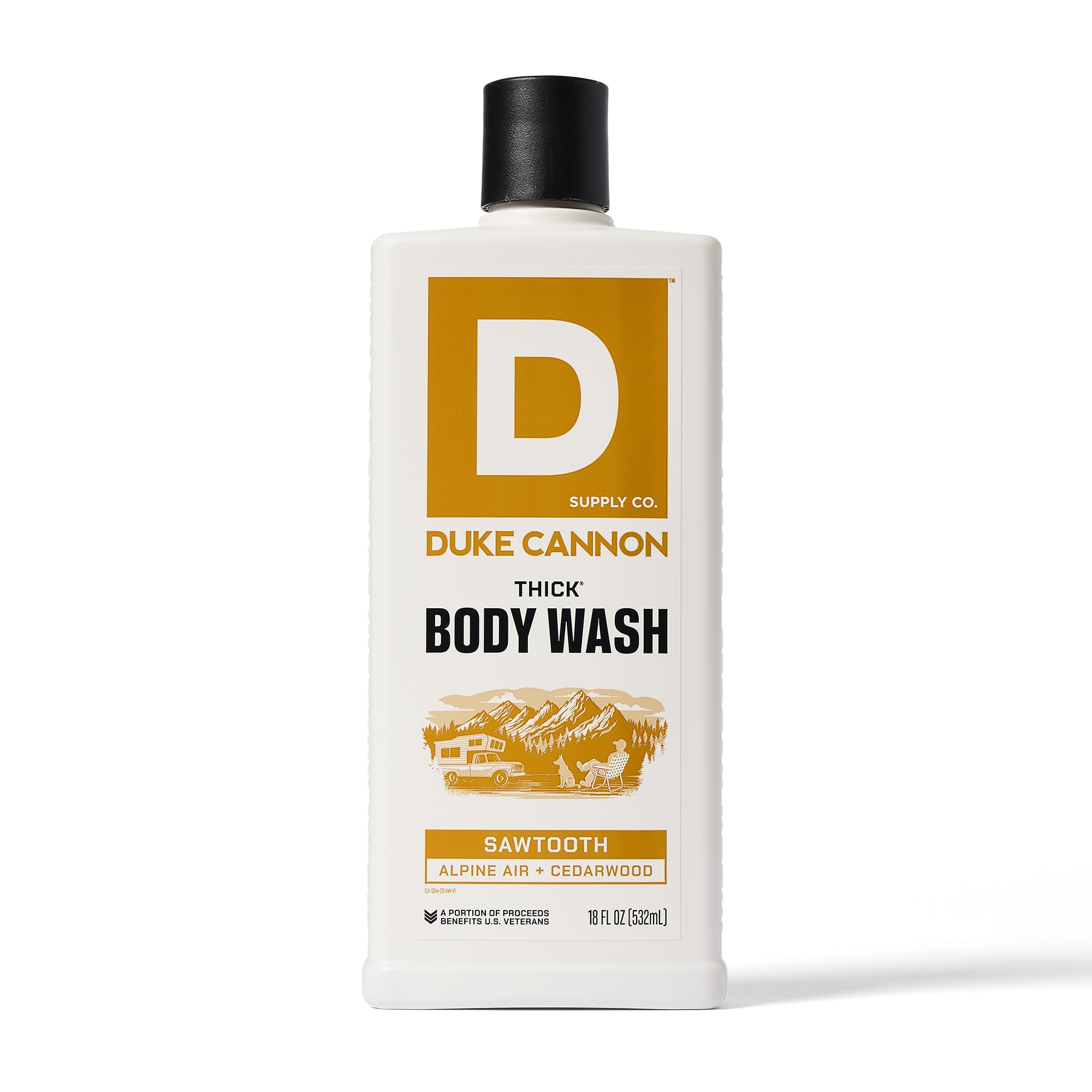 Duke Cannon rich foam lather on skin demonstrates deep cleansing.