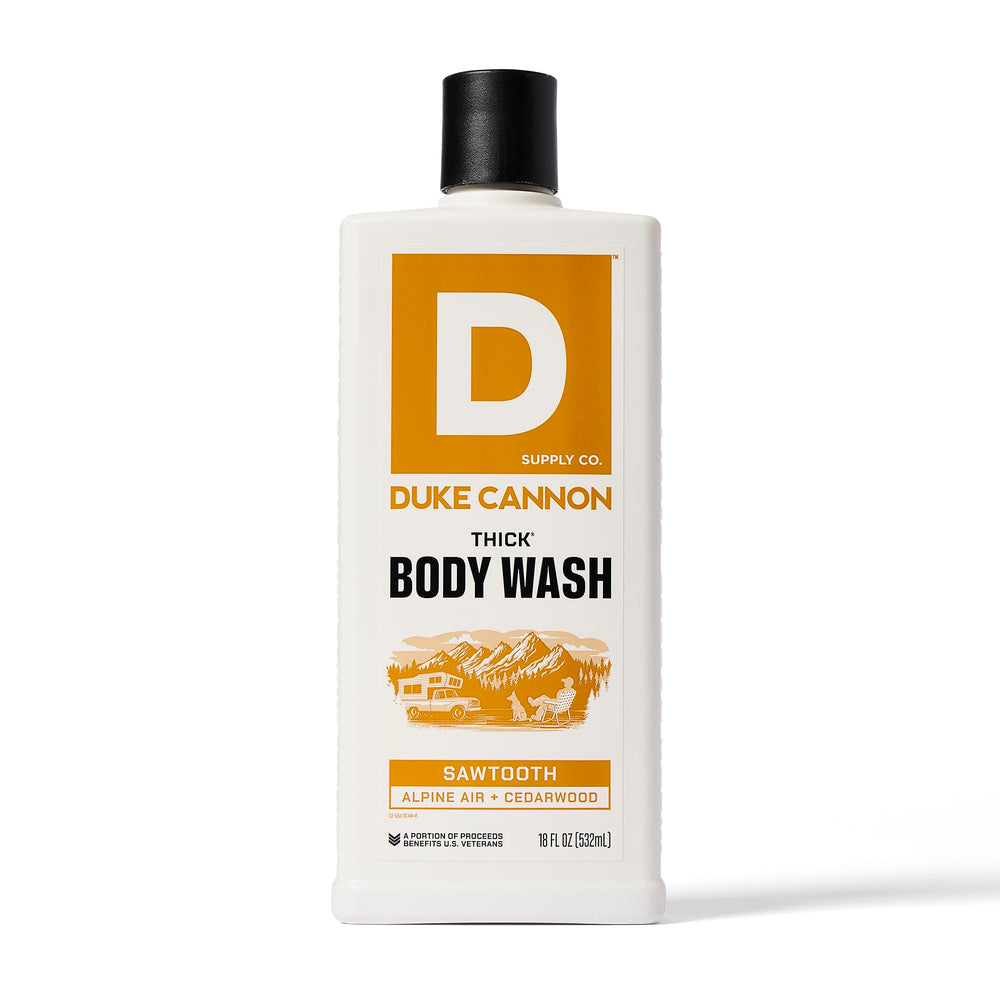 Duke Cannon rich foam lather on skin demonstrates deep cleansing.
