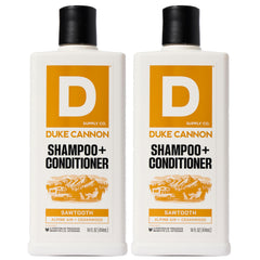 Duke Cannon Sawtooth 2-in-1 bottle front for daily grooming, refreshing cleanse