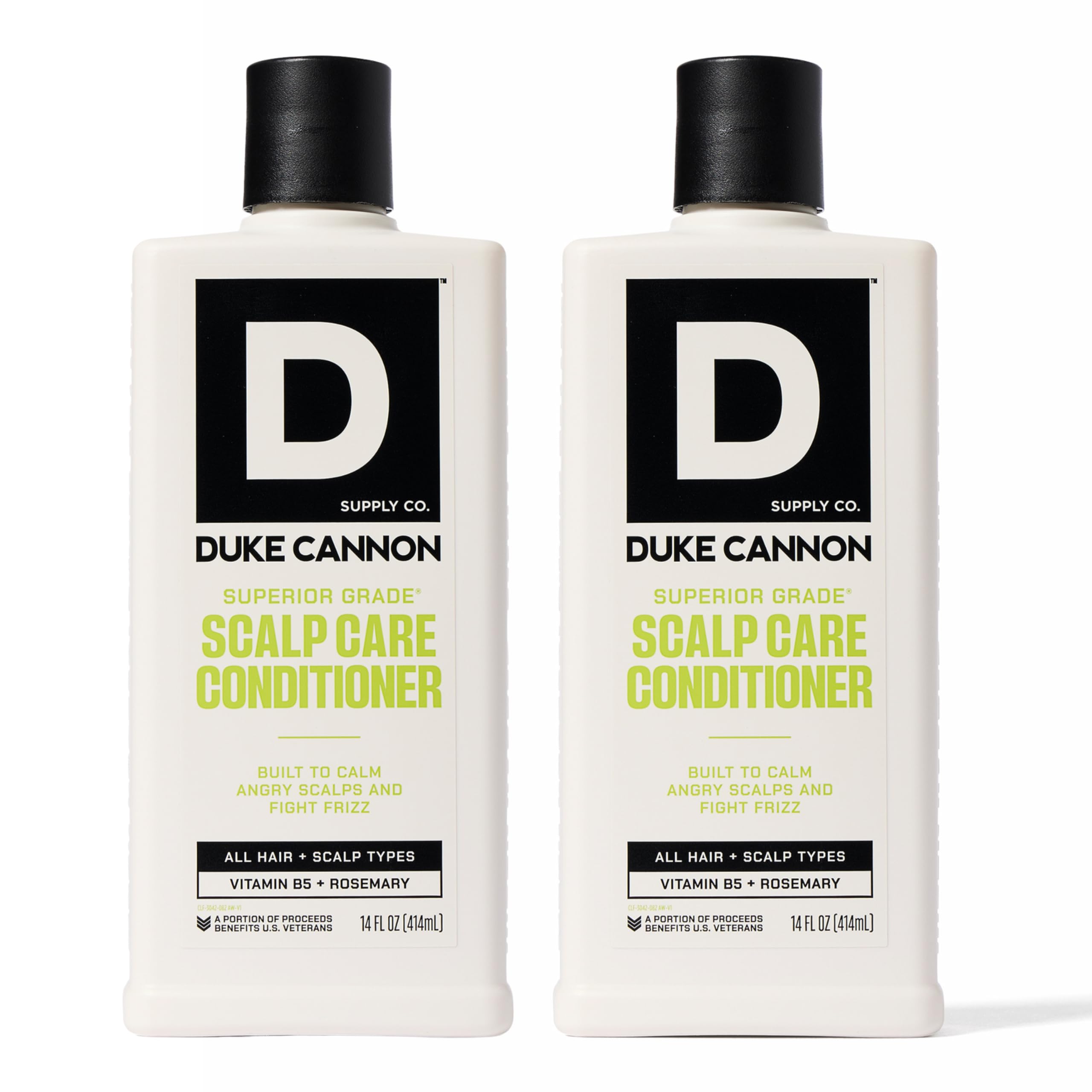 Duke Cannon scalp care conditioner bottle front view for hydrated hair