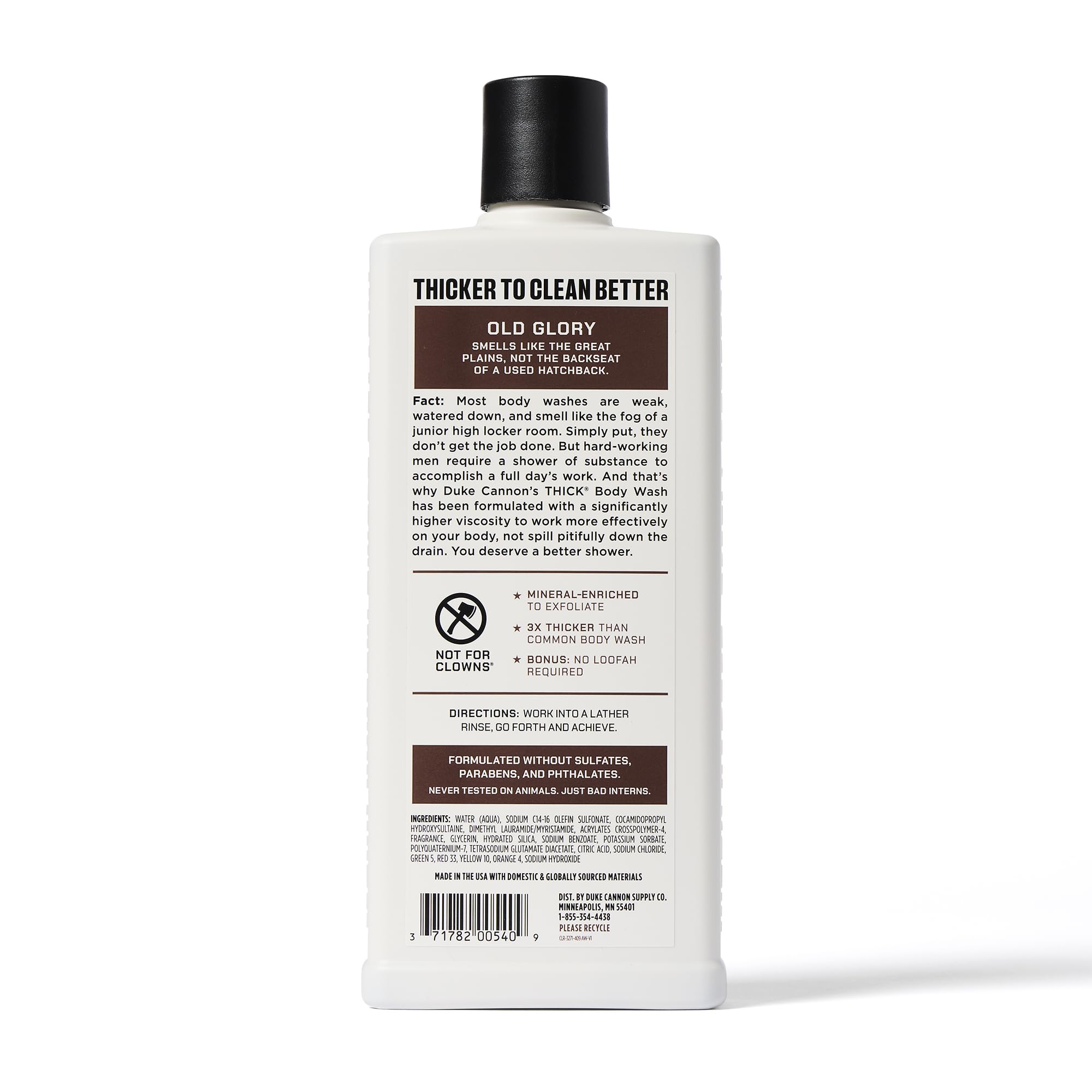 Duke Cannon scent notes feature cedarwood, sandalwood, vetiver and citrus.