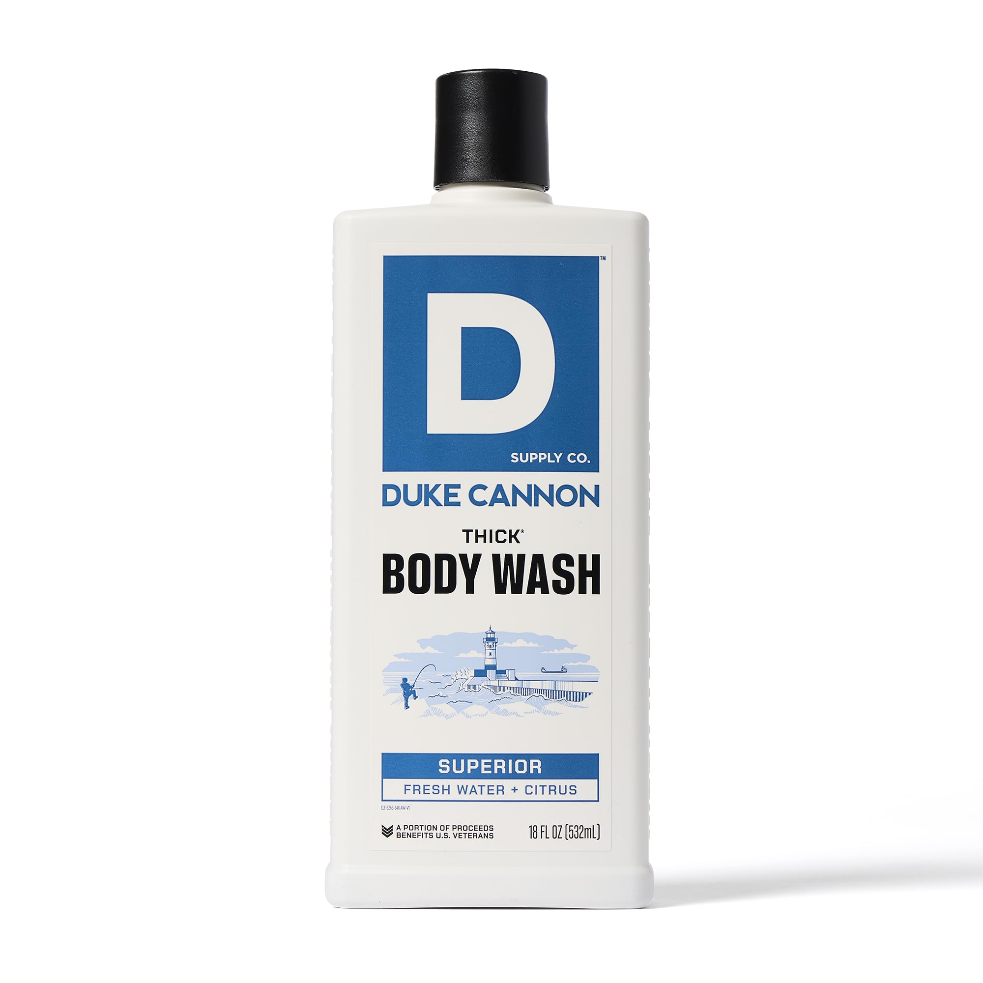 Duke Cannon Scent Seeker Sawtooth bottle delivering brisk sandalwood notes and lasting freshness.
