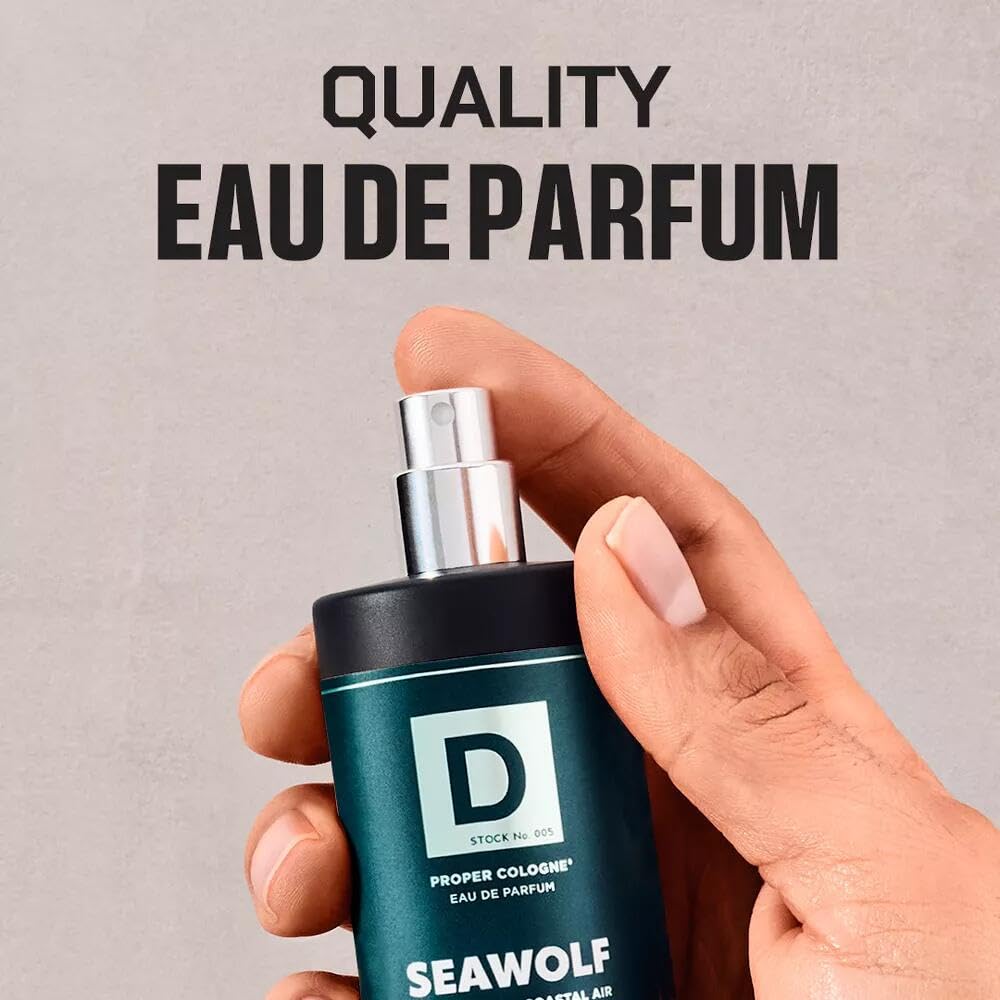 Apothecary-style packaging of Duke Cannon Seawolf on display