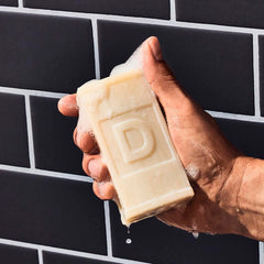 Duke Cannon Six-Oz Hydrating Soap Bar packaging displays large, durable daily bar