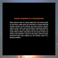 Duke Cannon smoky hickory scent enhances daily washing with outdoor vibes