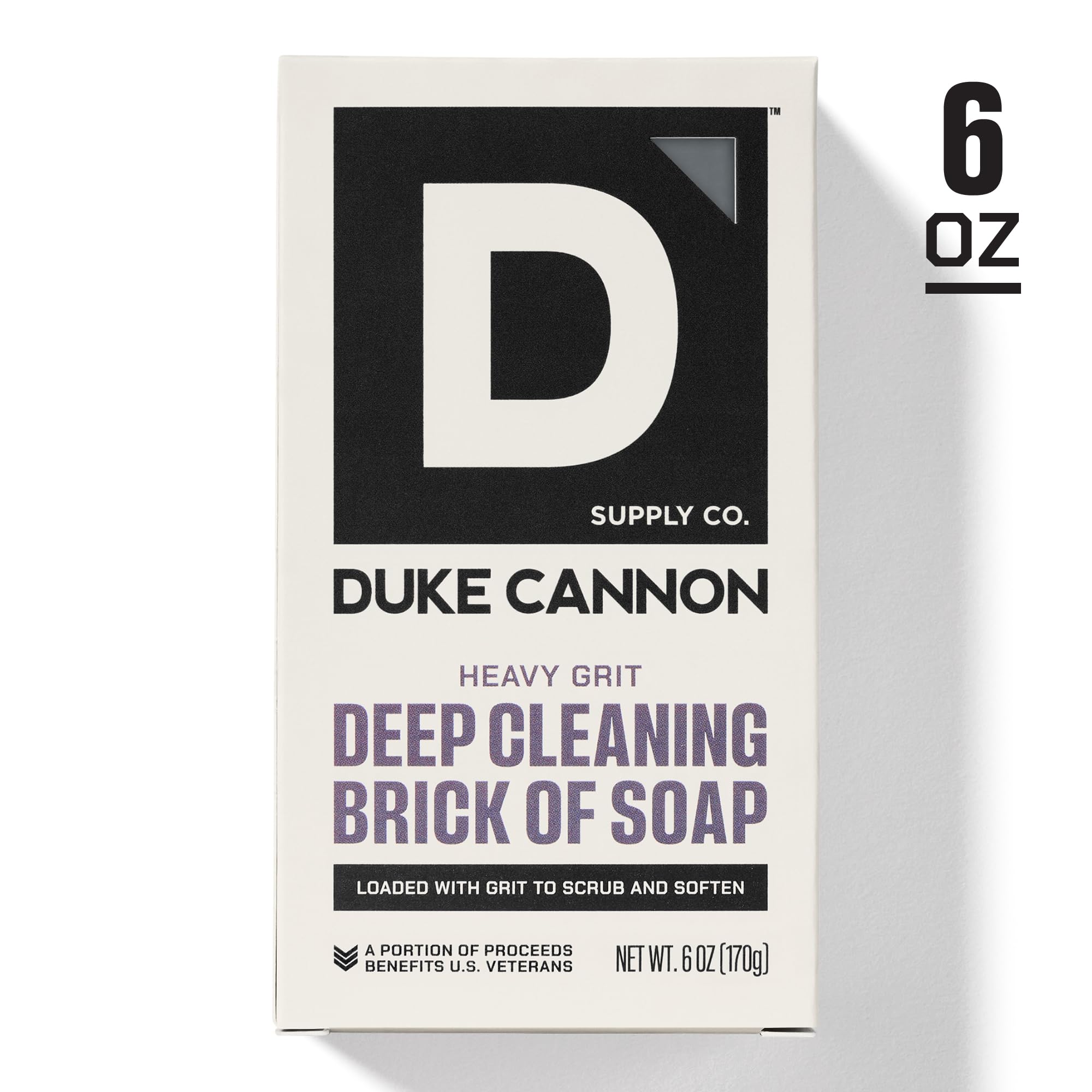 Duke Cannon Sulfate-free formula bar cleanses gently.