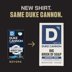 Duke Cannon Superior bar close-up with neroli and Great Lakes freshness.