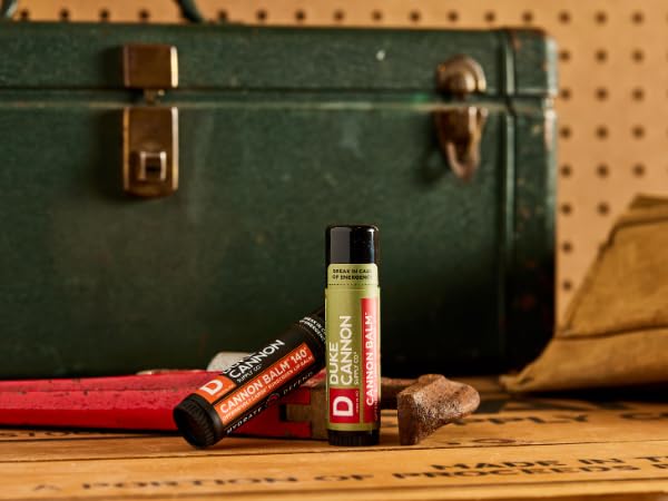 Applying balm on the go for lip comfort during travel or commutes.