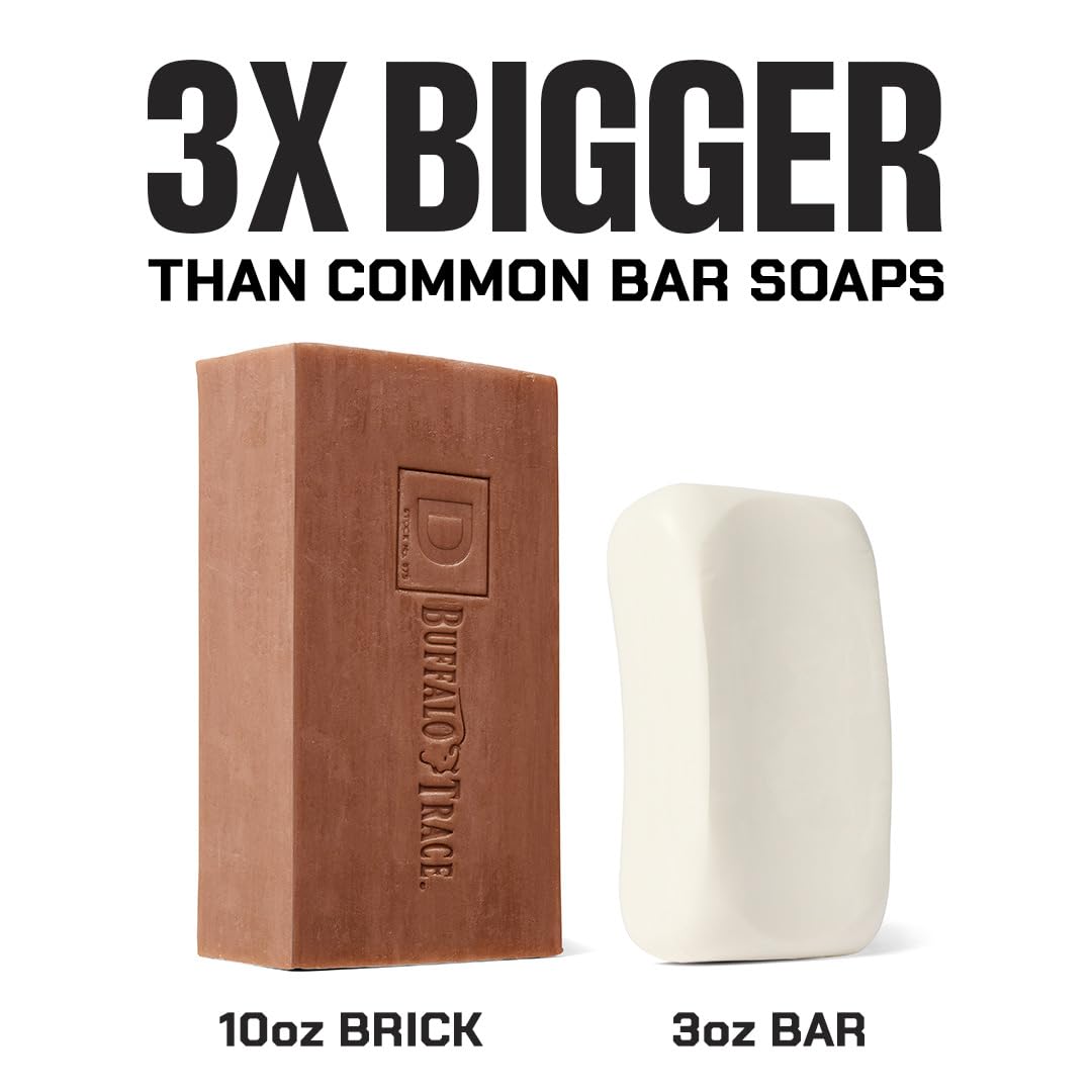 Duke Cannon bourbon-infused soap enhances the washing experience.