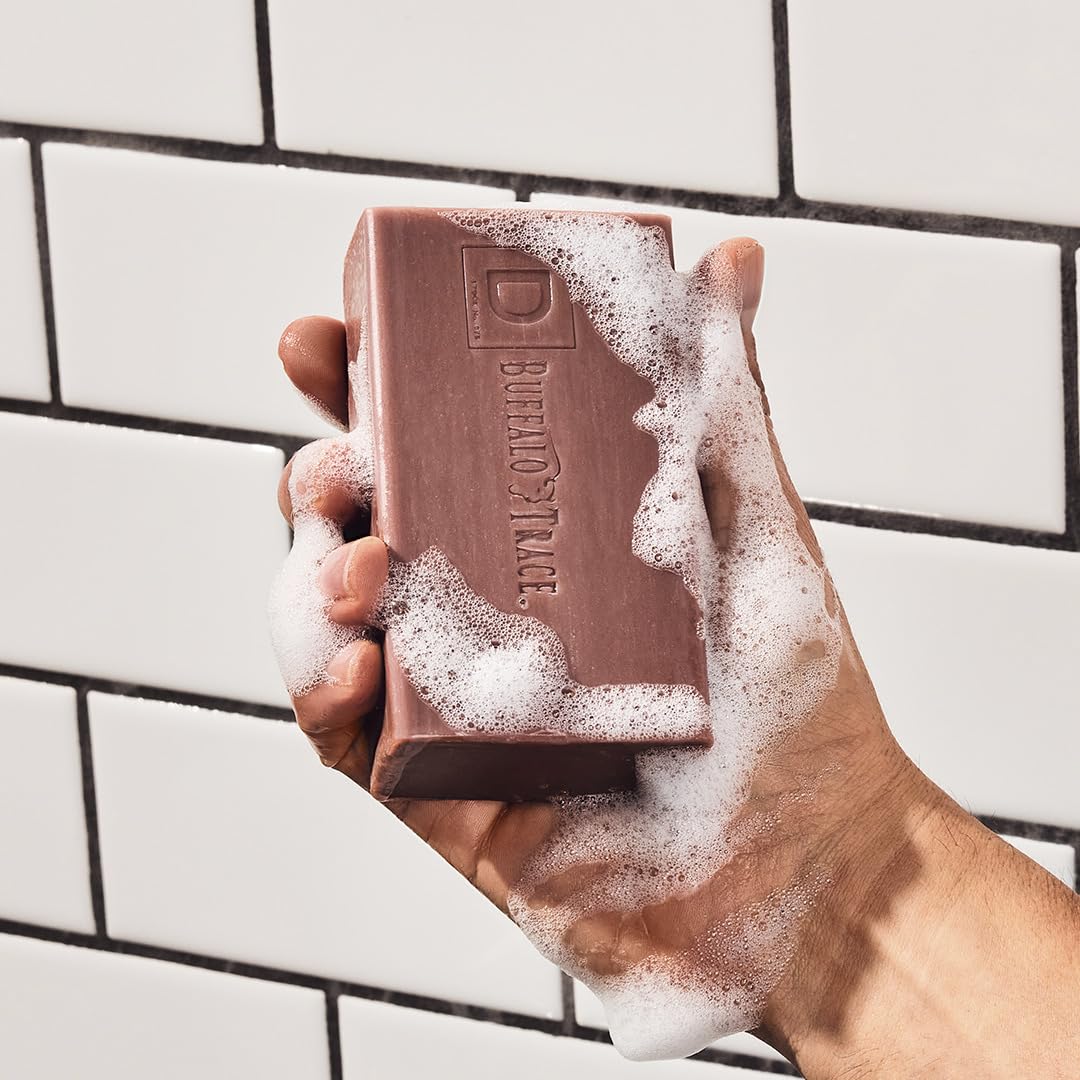 Duke Cannon large 10 oz soap bar for extended use.