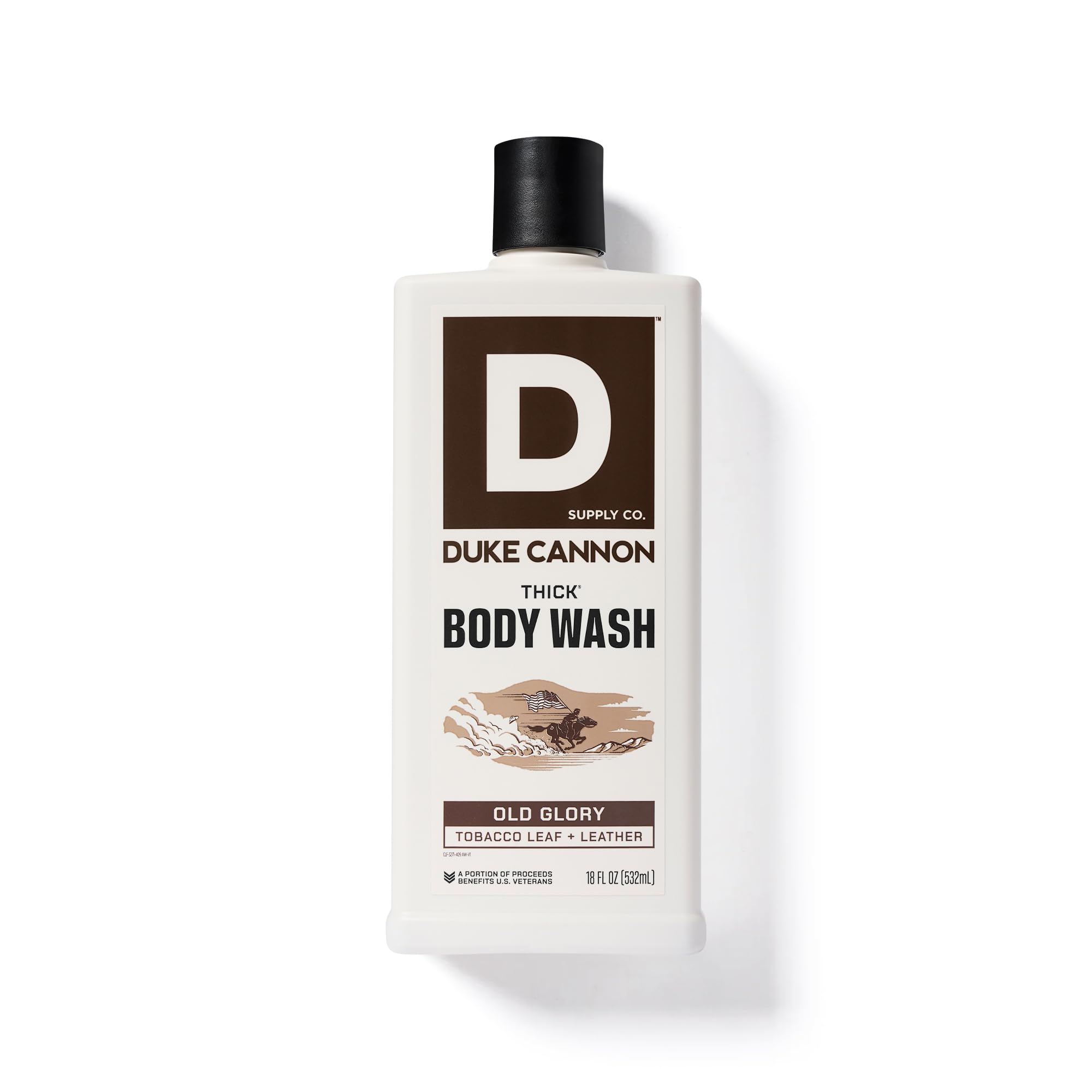 Duke Cannon Thick Body Wash is cruelty-free and free from parabens and phthalates.