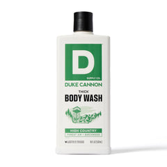 Duke Cannon THICK Body Wash produces rich foam for a thorough wash.