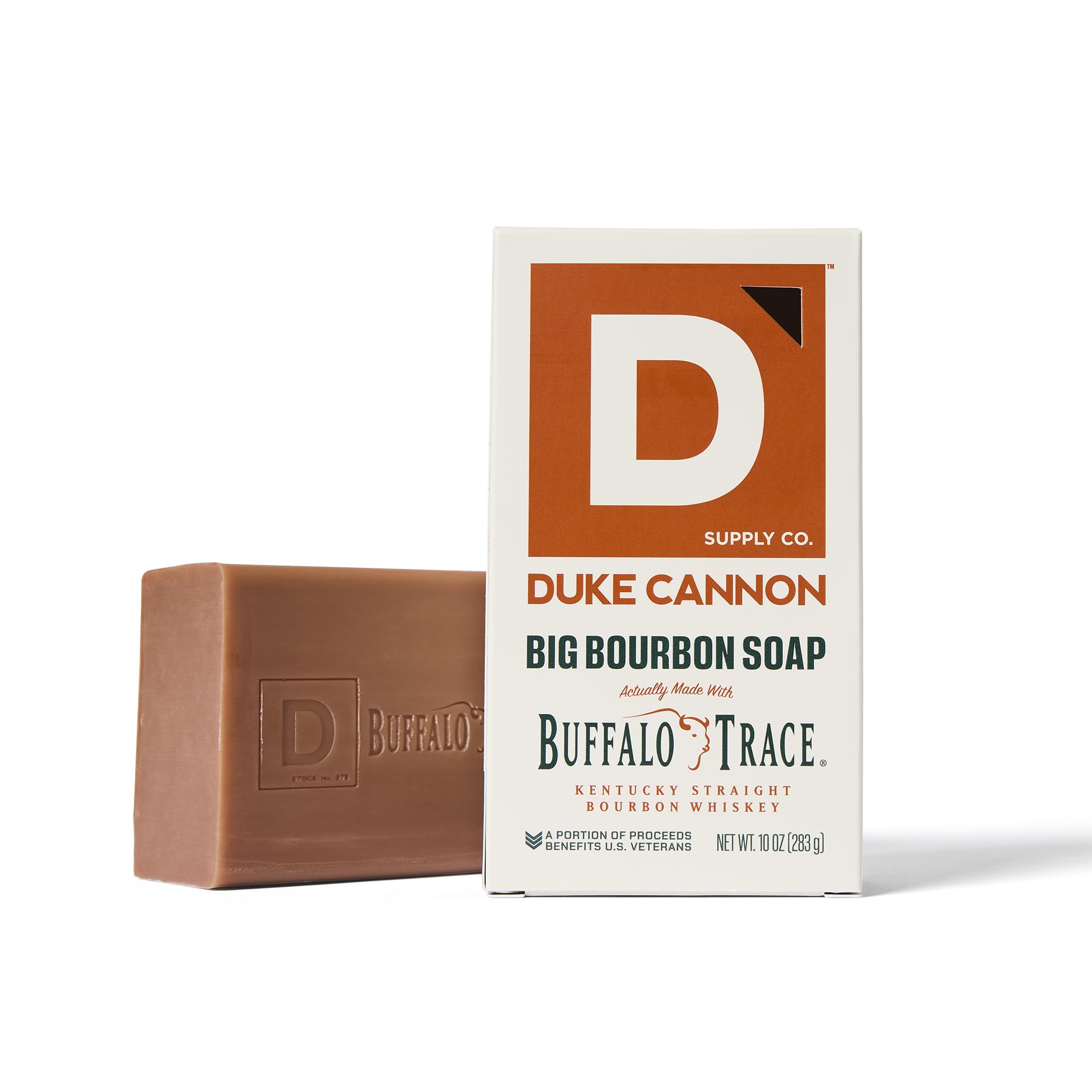 Duke Cannon Triple-milled bar soap delivers a rich, creamy lather that lasts.