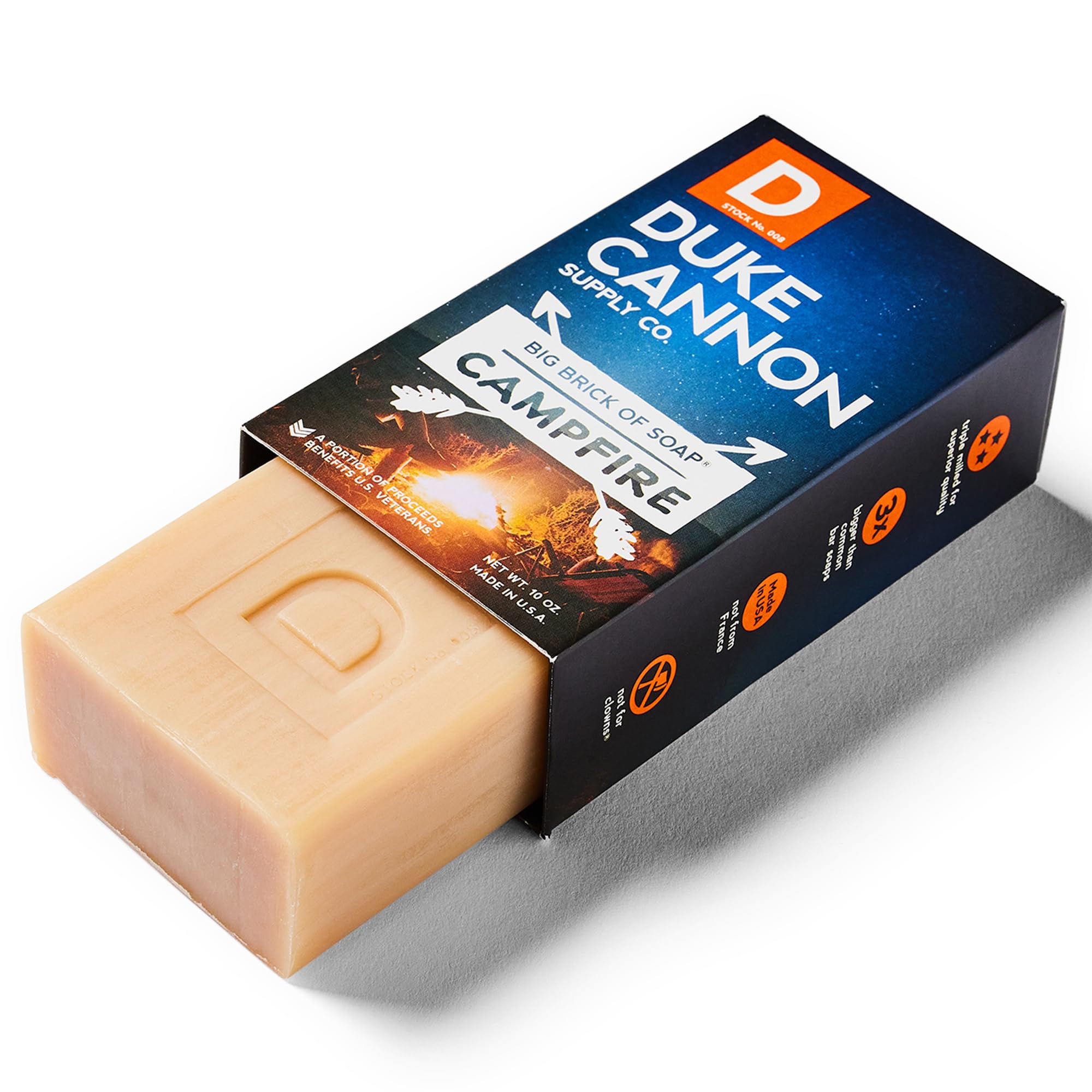 Duke Cannon triple milled texture offers a smooth feel and lasting lather