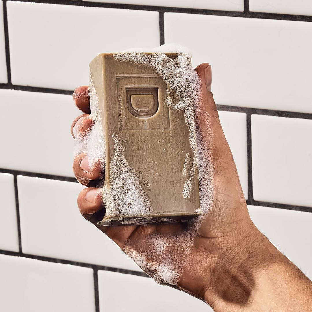 Duke Cannon USA-made badge on packaging signals rugged credibility