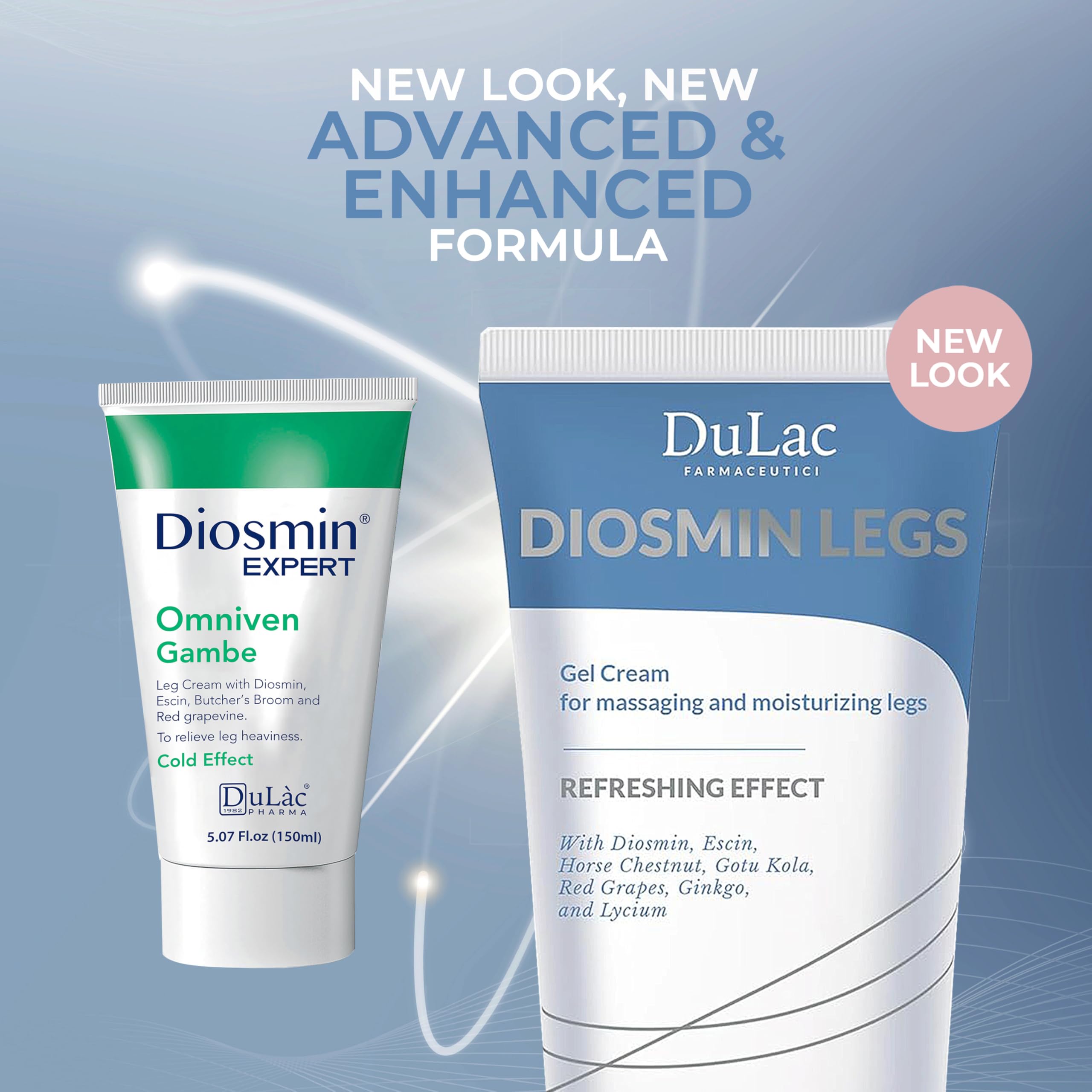 DULÀC Diosmin Legs Gel Cream end-of-day relief with minty scent.