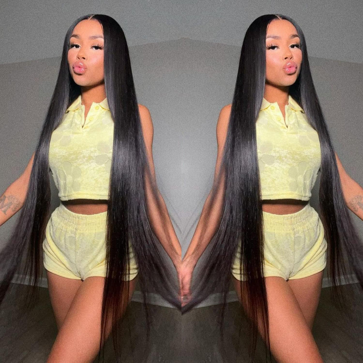 DULOVE 30-inch lace front wig in straight style for daily wear and natural look.