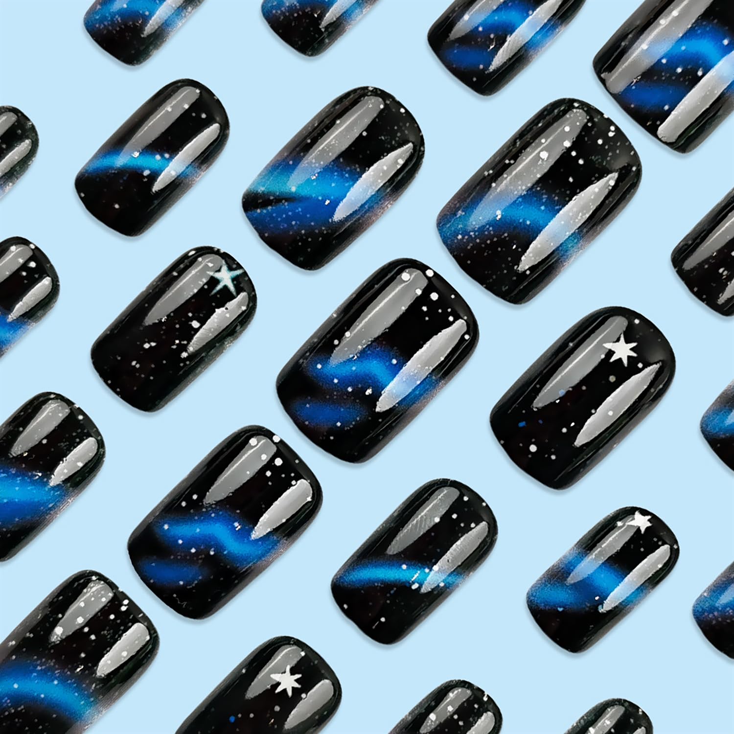 Dulyork full-cover glue-on nails for reliable adhesion and easy application.
