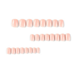 Dulyork short square nails designed to fit natural nail curvature for a seamless look.