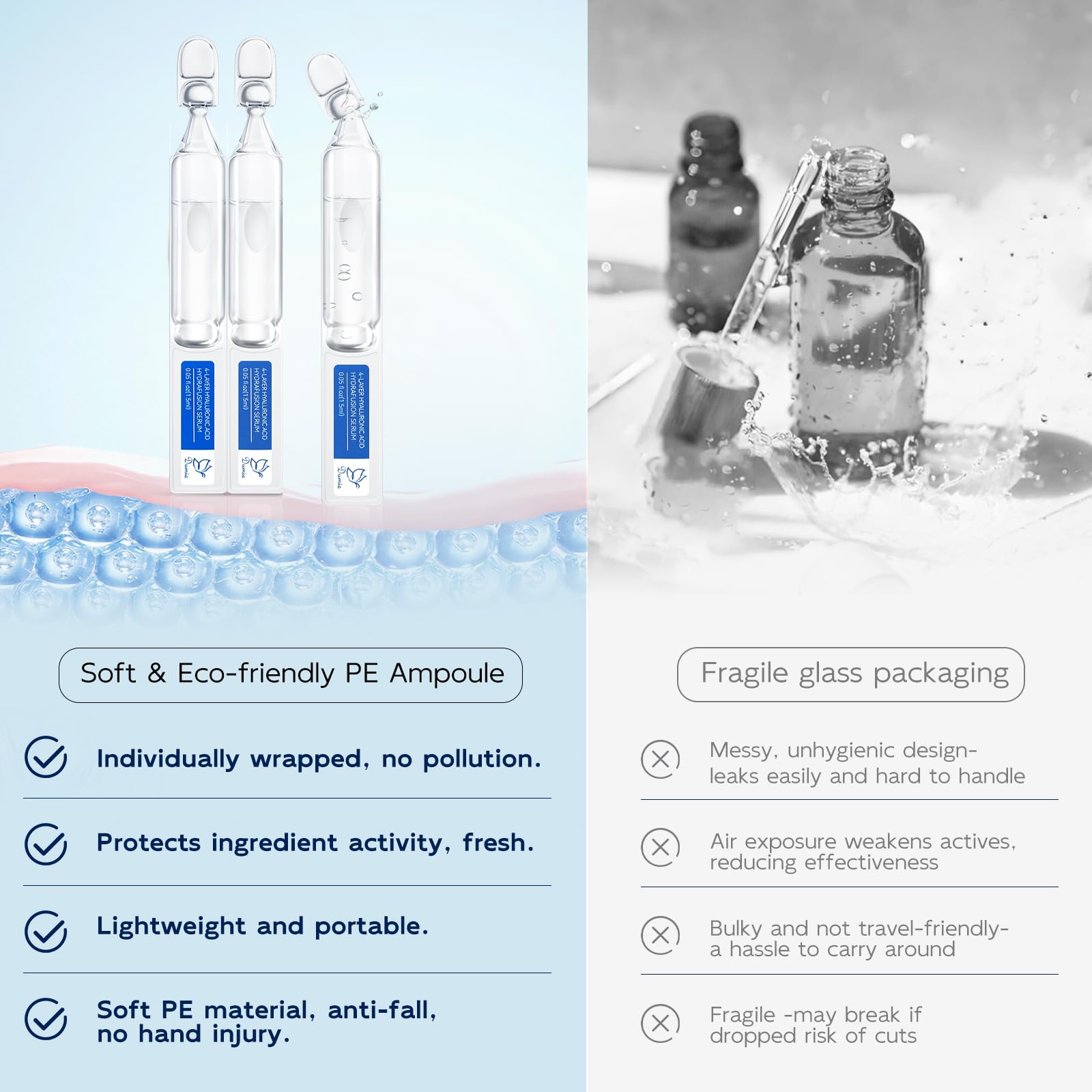 Dumie air-tight tubes packaging ensures freshness and protected actives