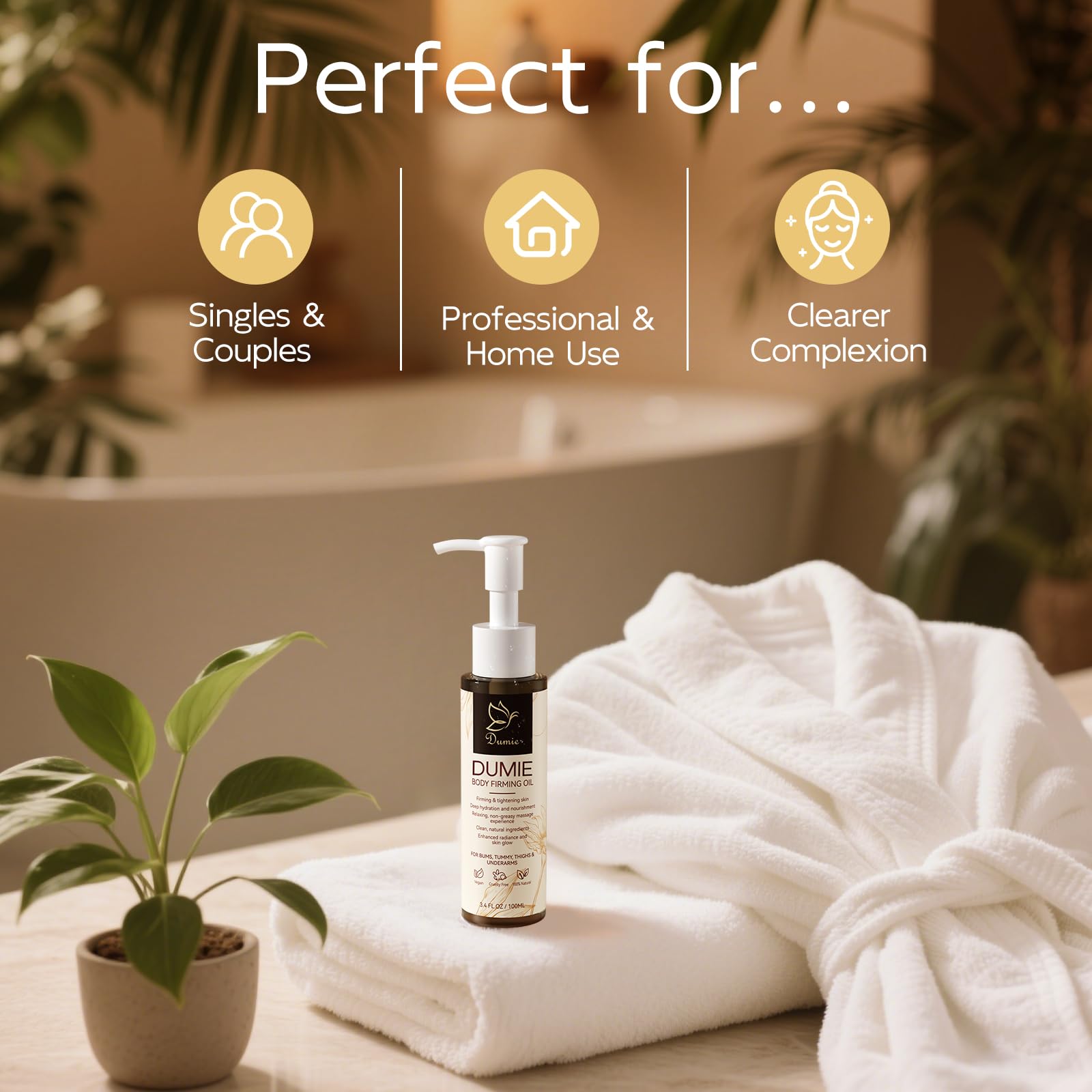 Dumie Gift-ready packaging suits spa-like self-care.