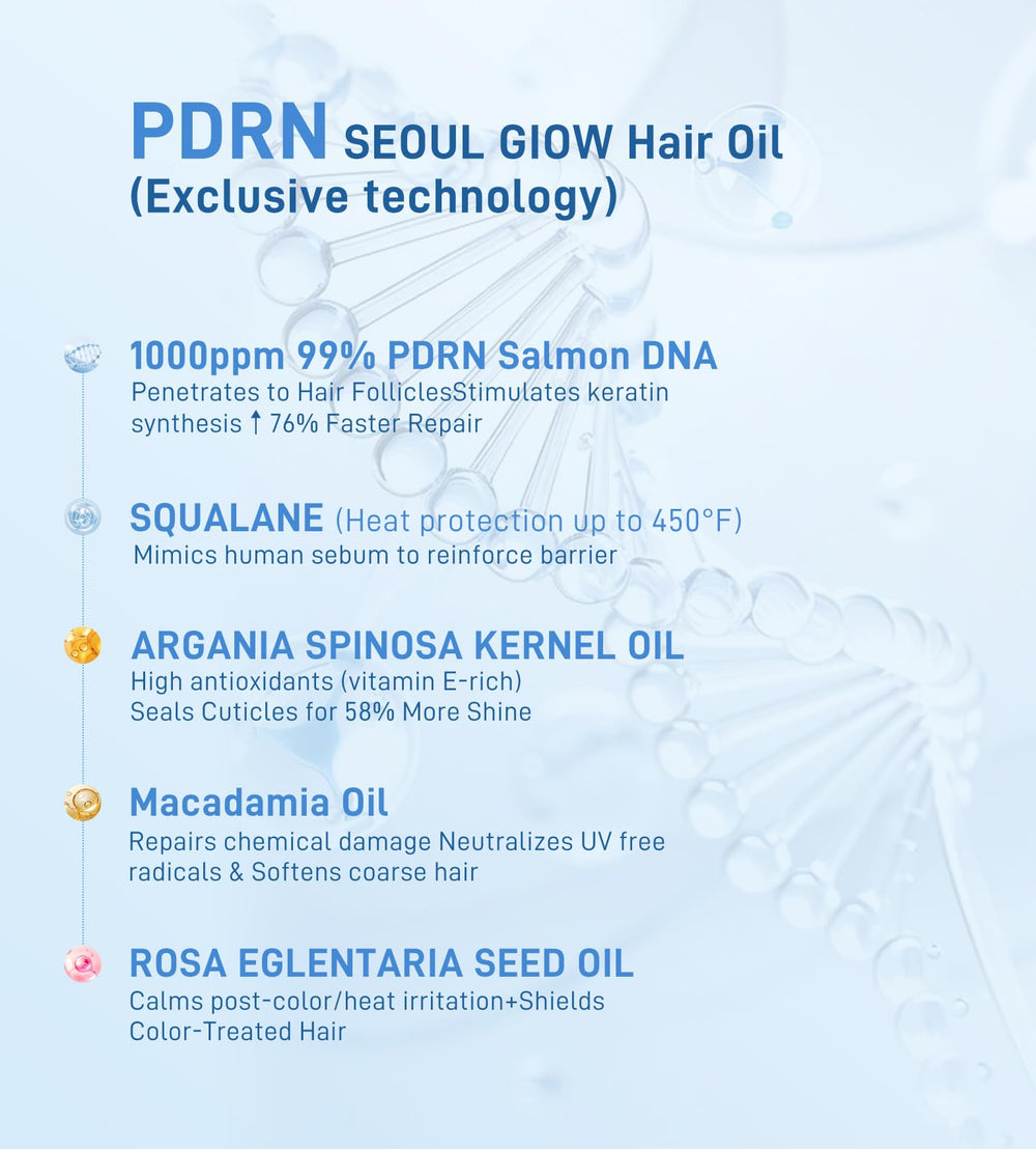 Dumie Salmon DNA PDRN Hair Oil with hyaluronic acid and collagen for hydration