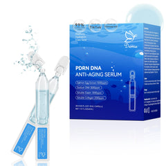 Dumie Salmon DNA PDRN serum bottle showing premium anti-aging formula for firmer-looking skin