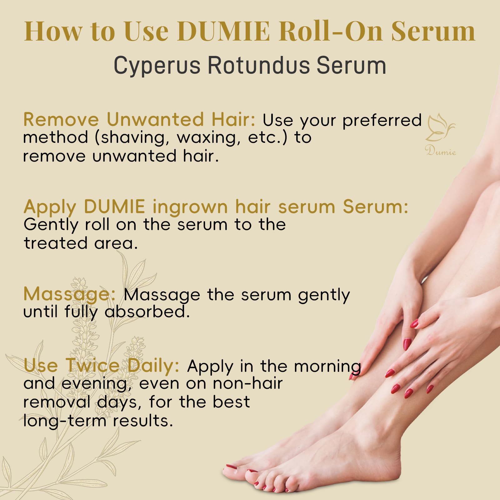 Dumie safe option free from alcohol and parabens for sensitive skin