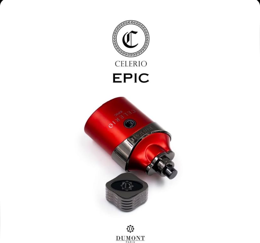 Dumont Celerio Epic red box packaging ideal for gifting.