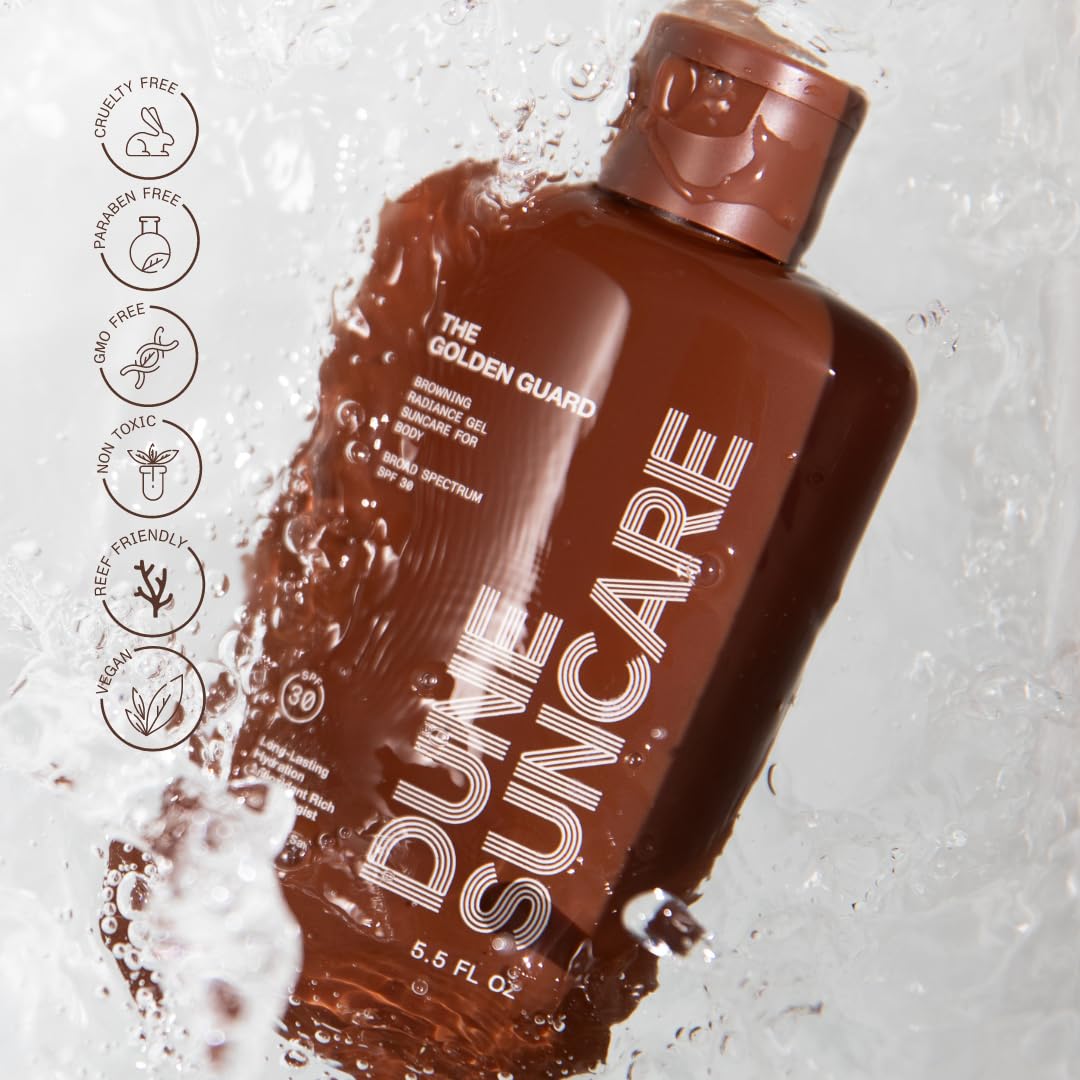 Texture close-up of The Golden Guard gel with caramel bronze tint