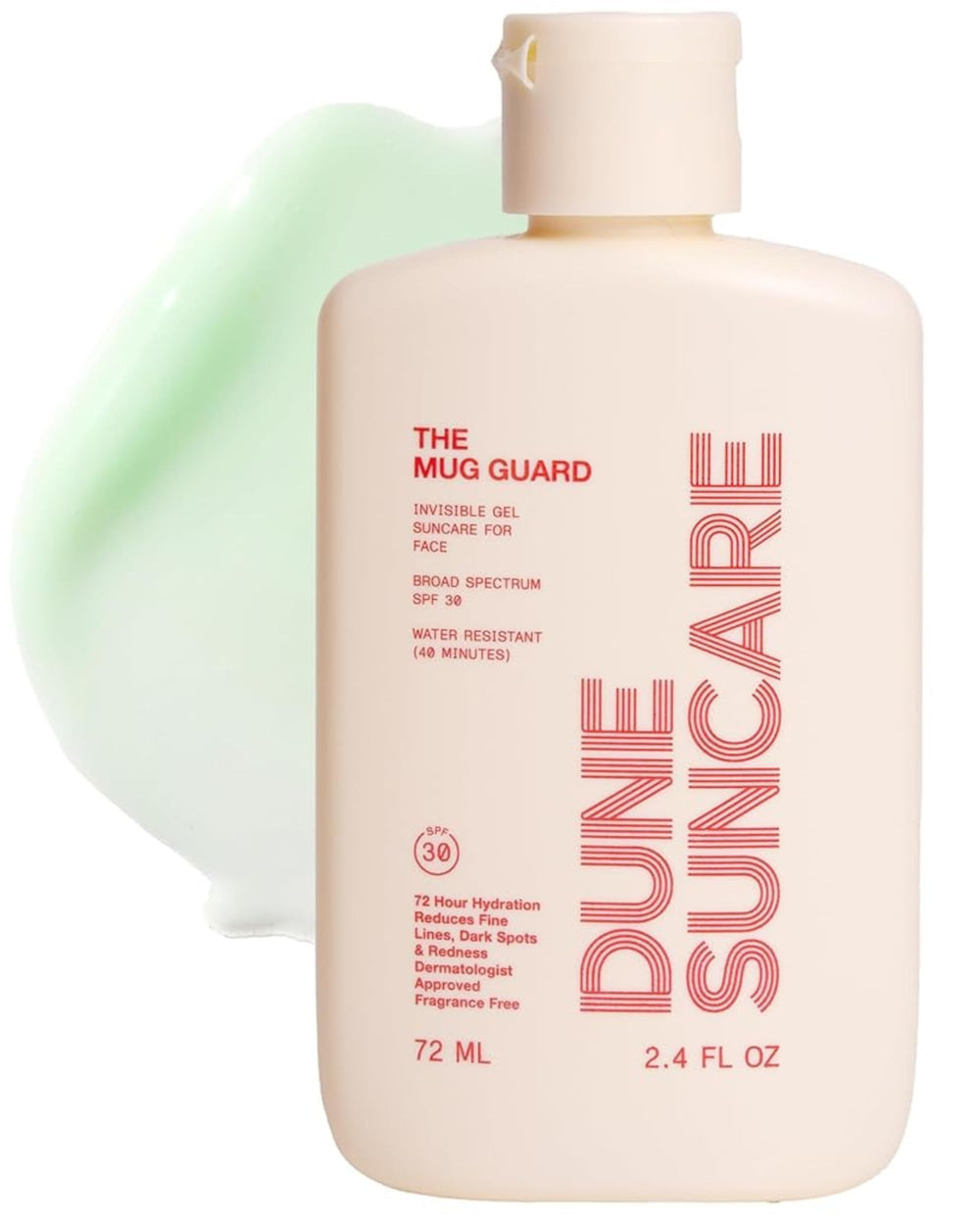 DUNE SUNCARE Mug Guard bottle front for daily sun protection