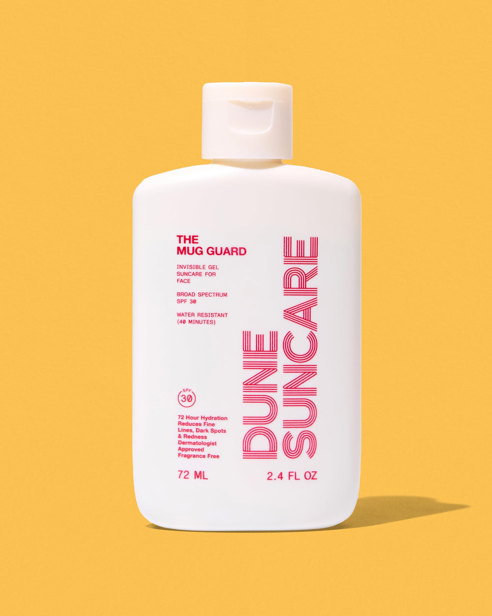 DUNE SUNCARE Mug Guard USA-made packaging badge