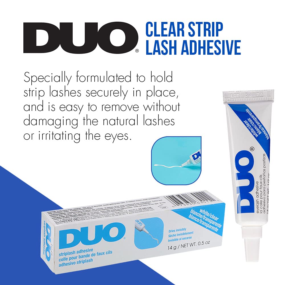 DUO clear striplash adhesive dispense tip for easy application