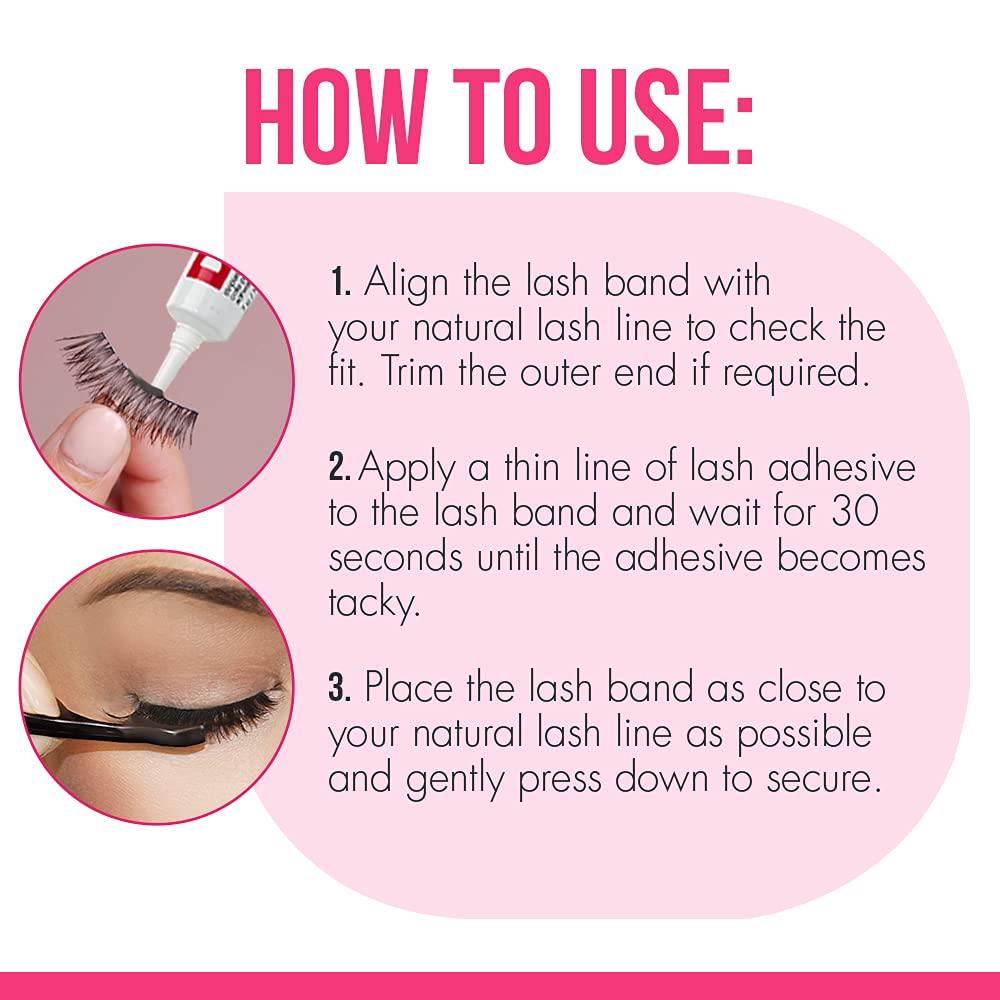 DUO eyelash glue dark tone 2-pack packaging is shown