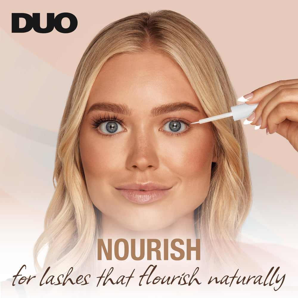 DUO Nourish lash glue 24hr hold with peptides for reliable wear
