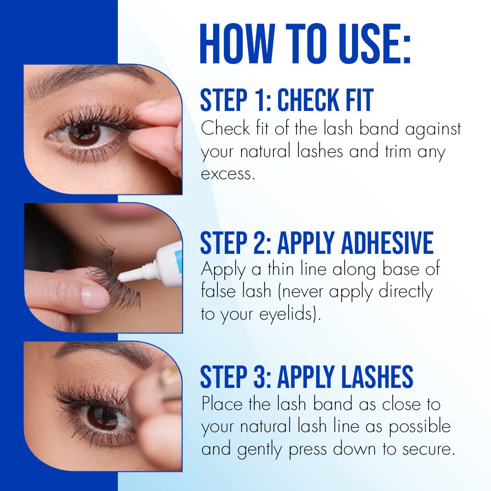 DUO Strip Adhesive used for removal by gently peeling from outer corner.