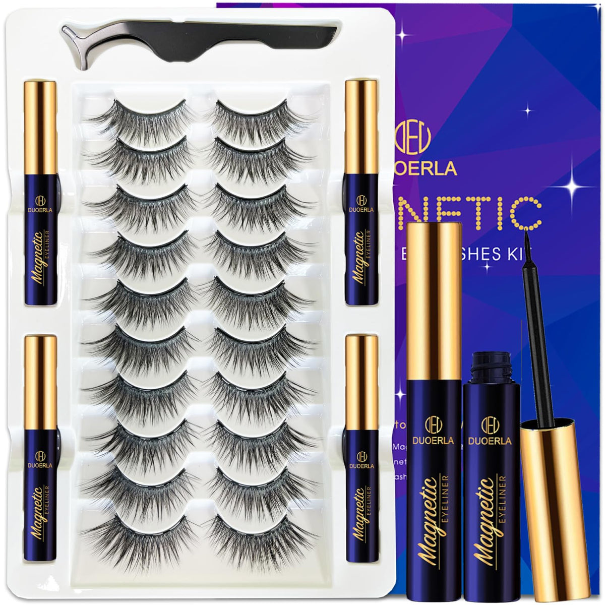 DEL DUOERLA magnetic eyelashes natural look close-up for subtle daily enhancement.