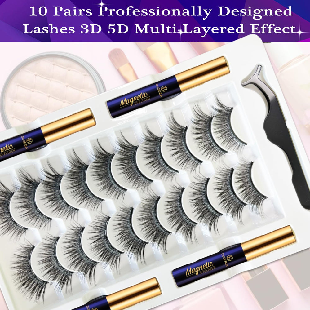 DUOERLA magnetic liner kit for precise, long-lasting lash hold.
